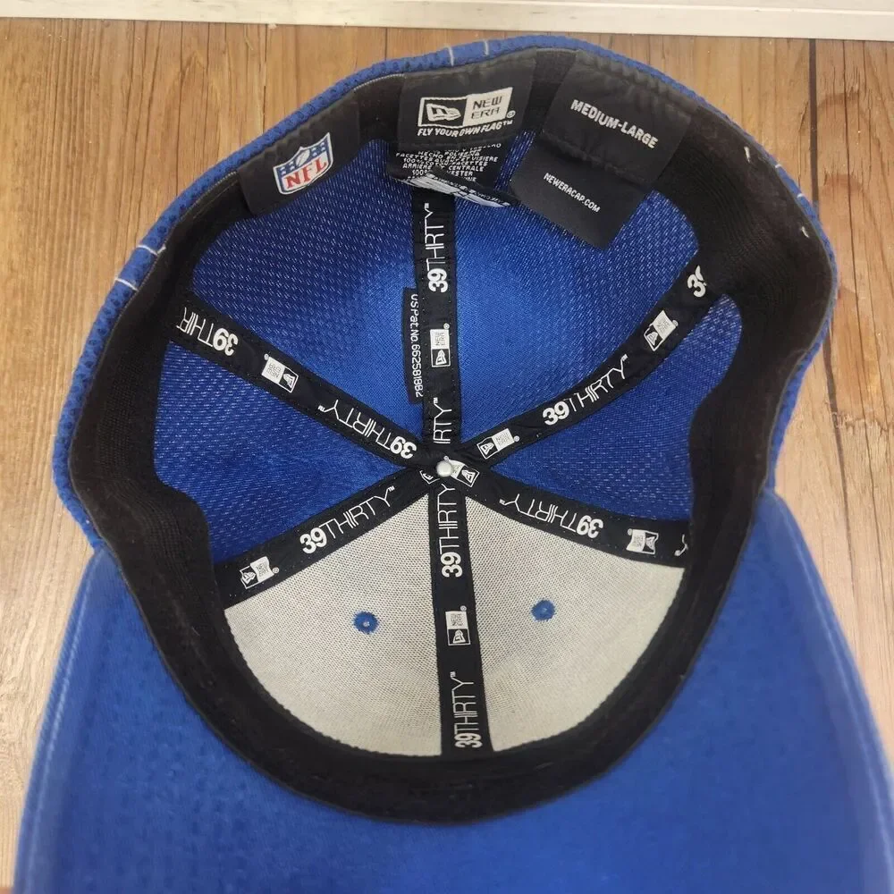 Indianapolis Colts New Era 39thirty Sz M/L Hat Cap Blue Horseshoe NFL Football